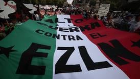 Comunidades zapatistas marchan en Chiapas y CDMX: piden alto a la guerra civil