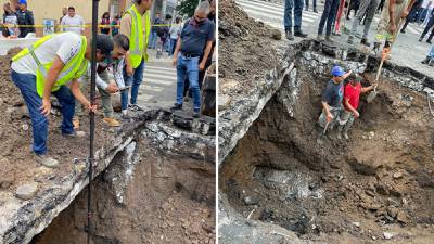 ¡No es Puebla, es la CDMX! Rotura de una tubería provoca mega socavón en la Roma 