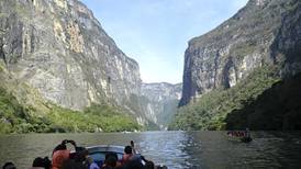 Cañón del Sumidero cerrado al turismo por desprendimiento de rocas