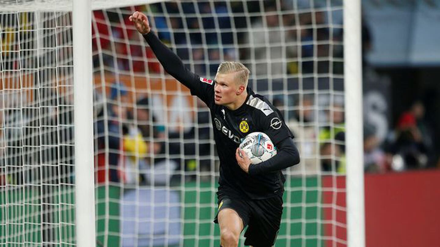 Haaland y un debut espectacular: Hattrick y victoria del Dortmund
