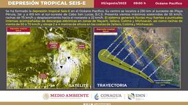 Depresión Tropical ‘Seis-E’ se forma en el Pacífico; en estas entidades habrá fuertes lluvias  