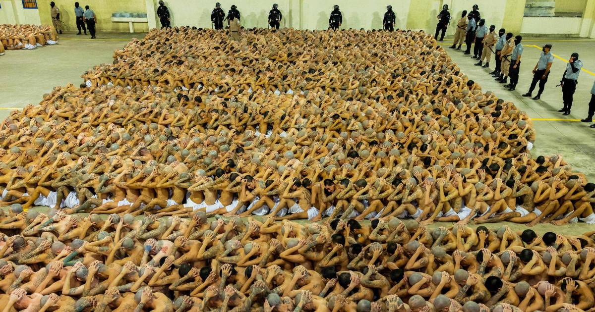 El Salvador memindahkan 2.000 anggota geng ke “penjara besar”;  Ini adalah foto-foto yang mengejutkan – El Financiero