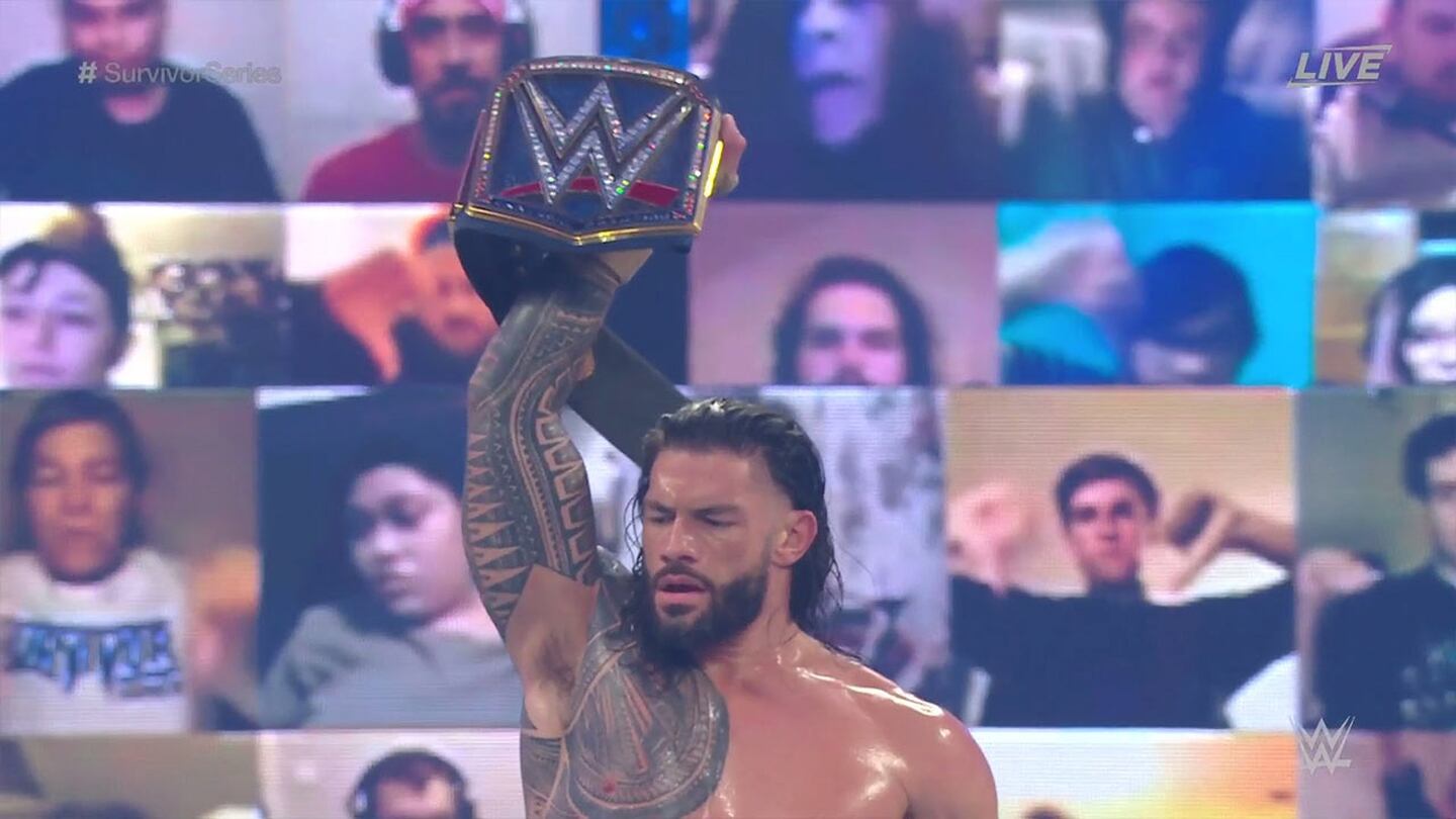 ¡Golpe bajo de Roman Reigns para vencer a Drew McIntyre en Survivor Series!