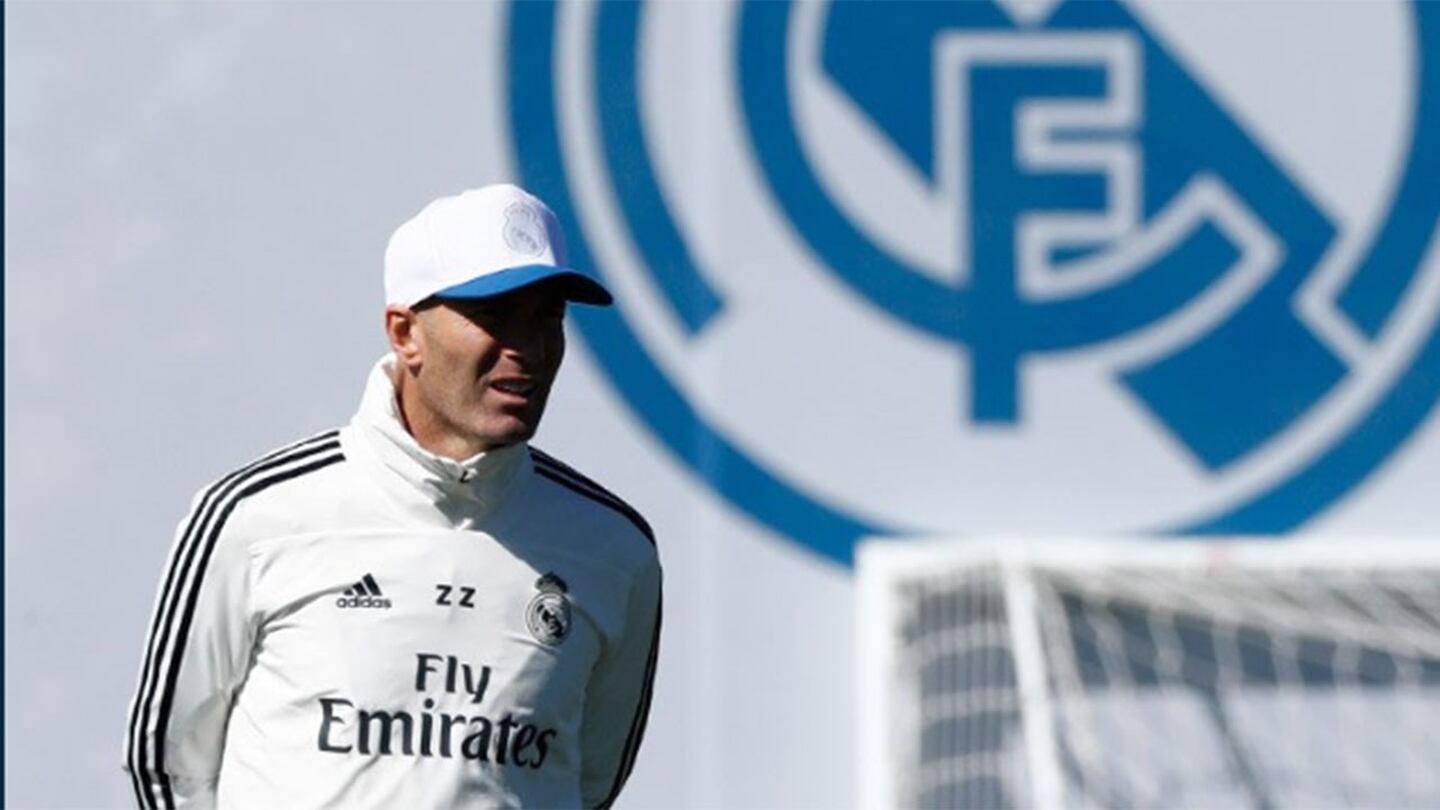Zidane dirigió su primer entrenamiento tras su regreso al Real Madrid