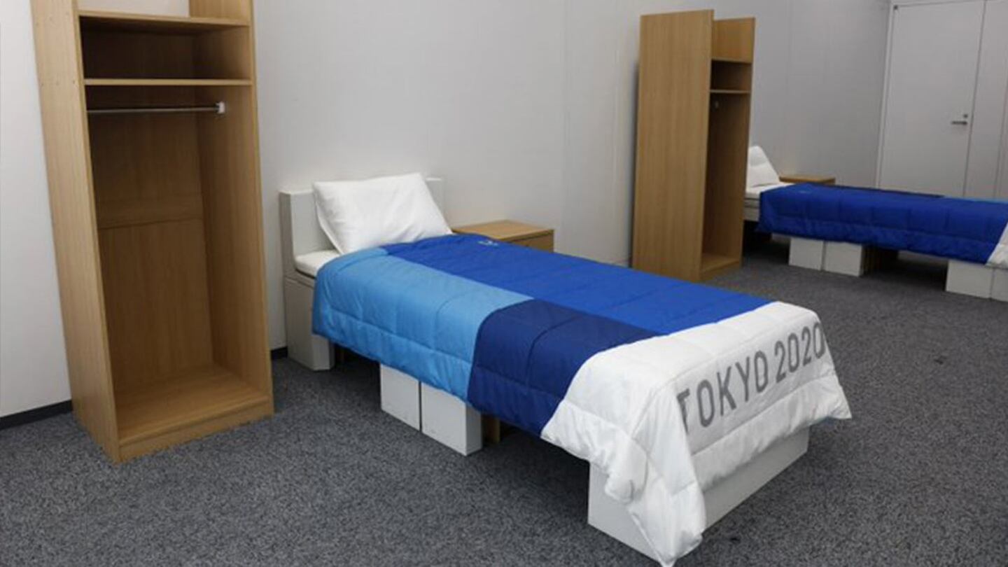 Atletas dormirán en camas de cartón en Tokio 2020