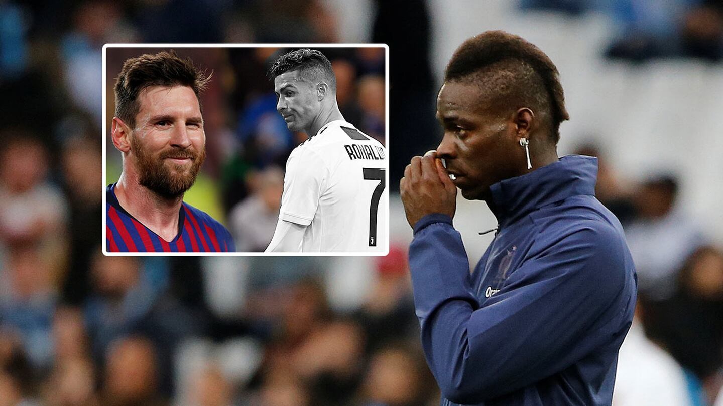 'Fenómeno', Balotelli pide no comparar más a Messi con Cristiano Ronaldo