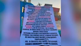 Aparece ‘narcomanta’ con amenaza al gobernador Cuauhtémoc Blanco