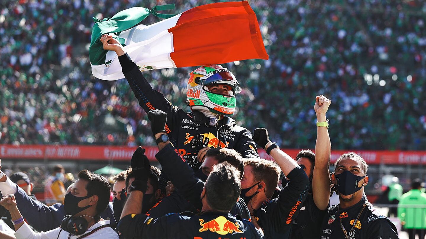 Verstappen dominó de principio a fin y 'Checo' se subió al podio en el GP de la Ciudad de México