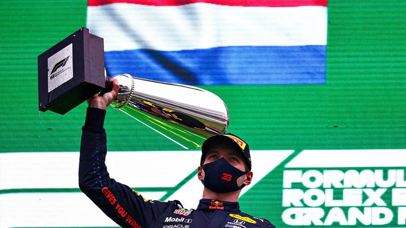 GP de Bélgica: Verstappen ganó la carrera más corta de la historia en F1