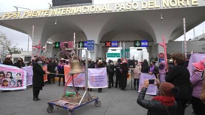 Mujeres protestan en Ciudad Juárez para recordar a las victimas de feminicidio
