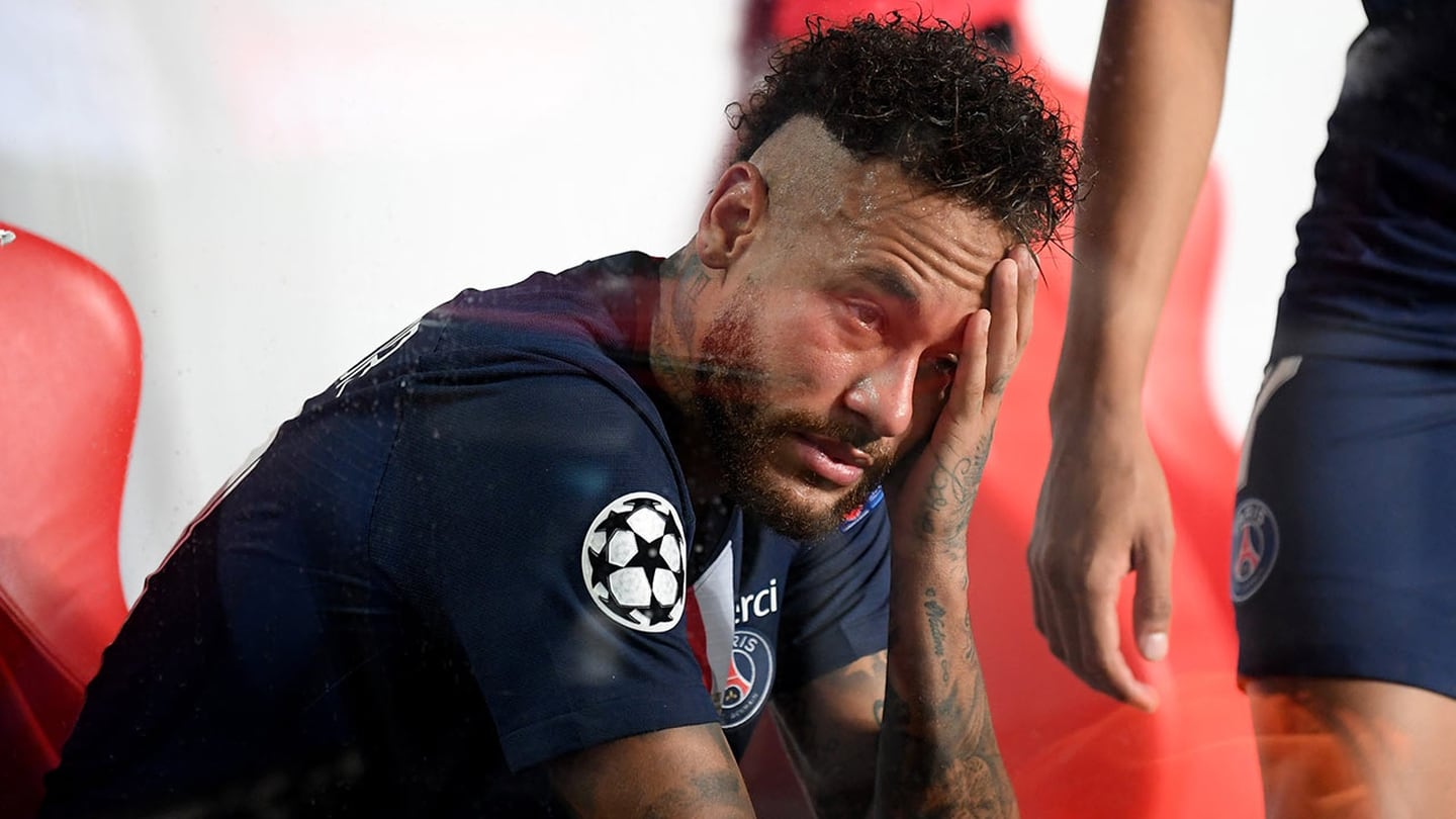 ¡Imágenes conmovedoras! Lágrimas en el rostro de Neymar Jr. tras caer en la final de la UEFA Champions League