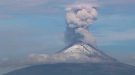 Volcán Popocatépetl emite 165 exhalaciones en las últimas 24 horas 

