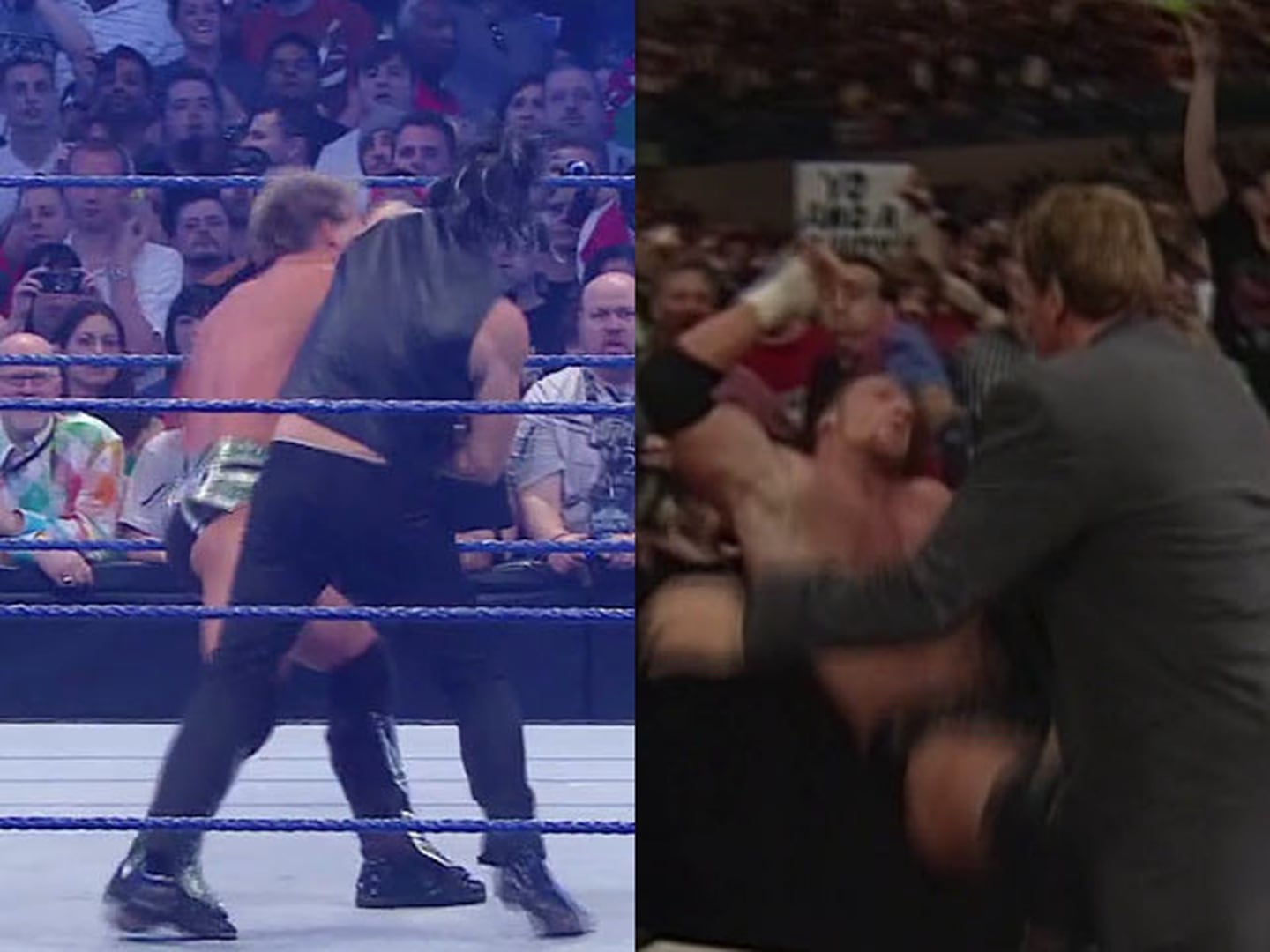 Mickey Rourke y Schwarzenegger siendo protagonistas en WWE