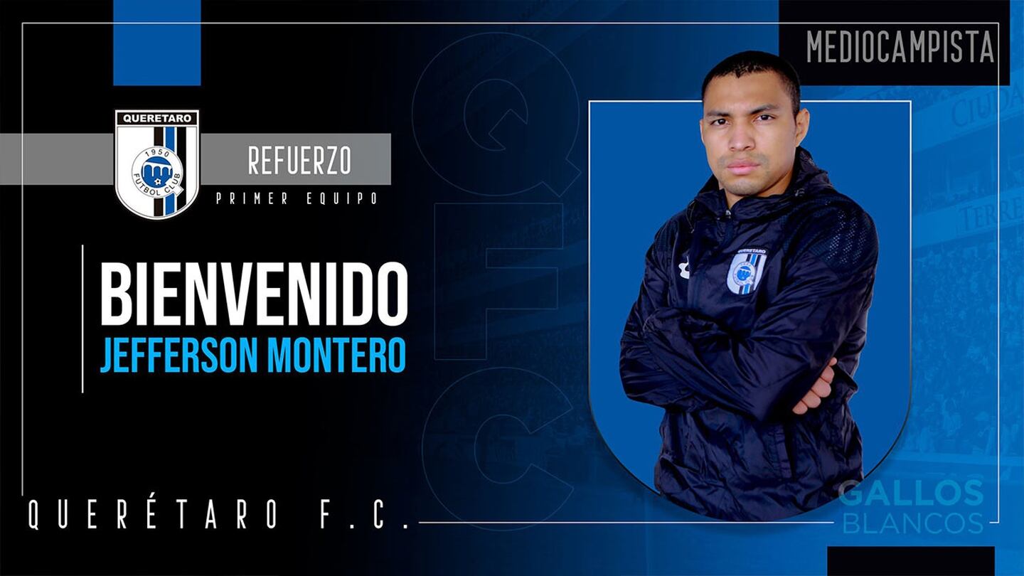 Jefferson Montero vuelve a la Liga MX con el Querétaro