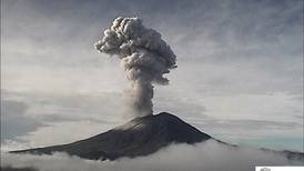 Volcán Popocatépetl registra explosión esta mañana 