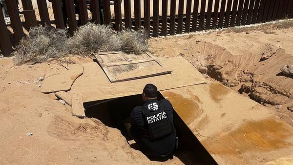 Descubren ‘narcotúnel’ en frontera México-EU; presuntamente traficaban personas y droga