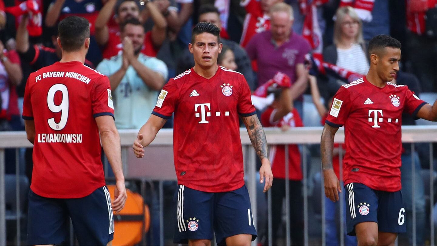 James tuvo un ataque de ira en el vestuario del Bayern, según 'Bild'