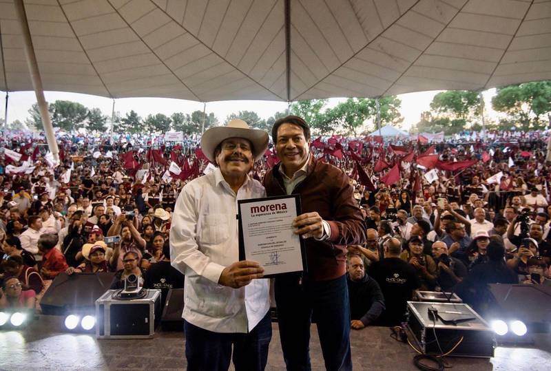 Armando Guardiola tomó protesta como candidato de Morena a la gubernatura de Coahuila