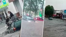 Tromba en Morelia ‘tumba’ árboles y provoca inundaciones (videos)