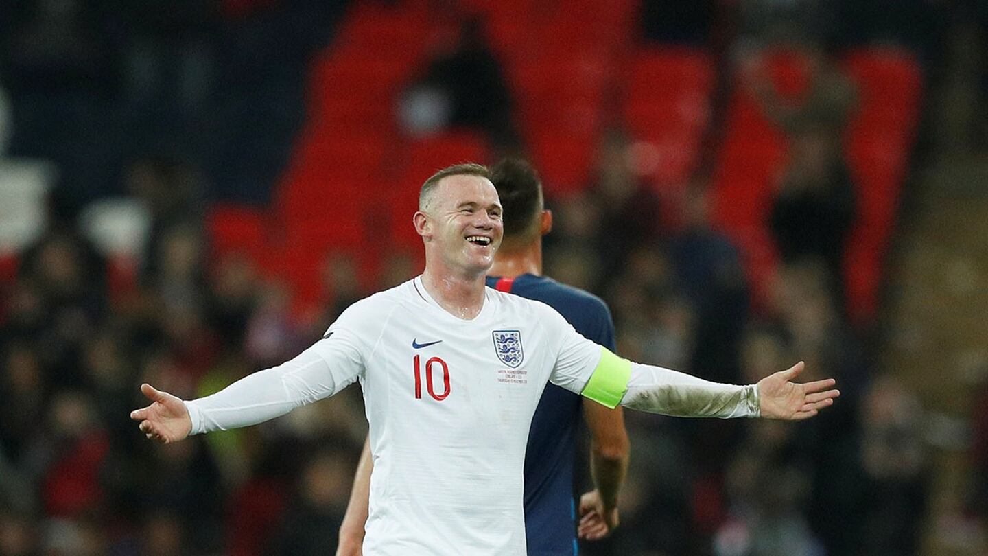 En la despedida de Rooney, Inglaterra goleó a Estados Unidos en un amistoso