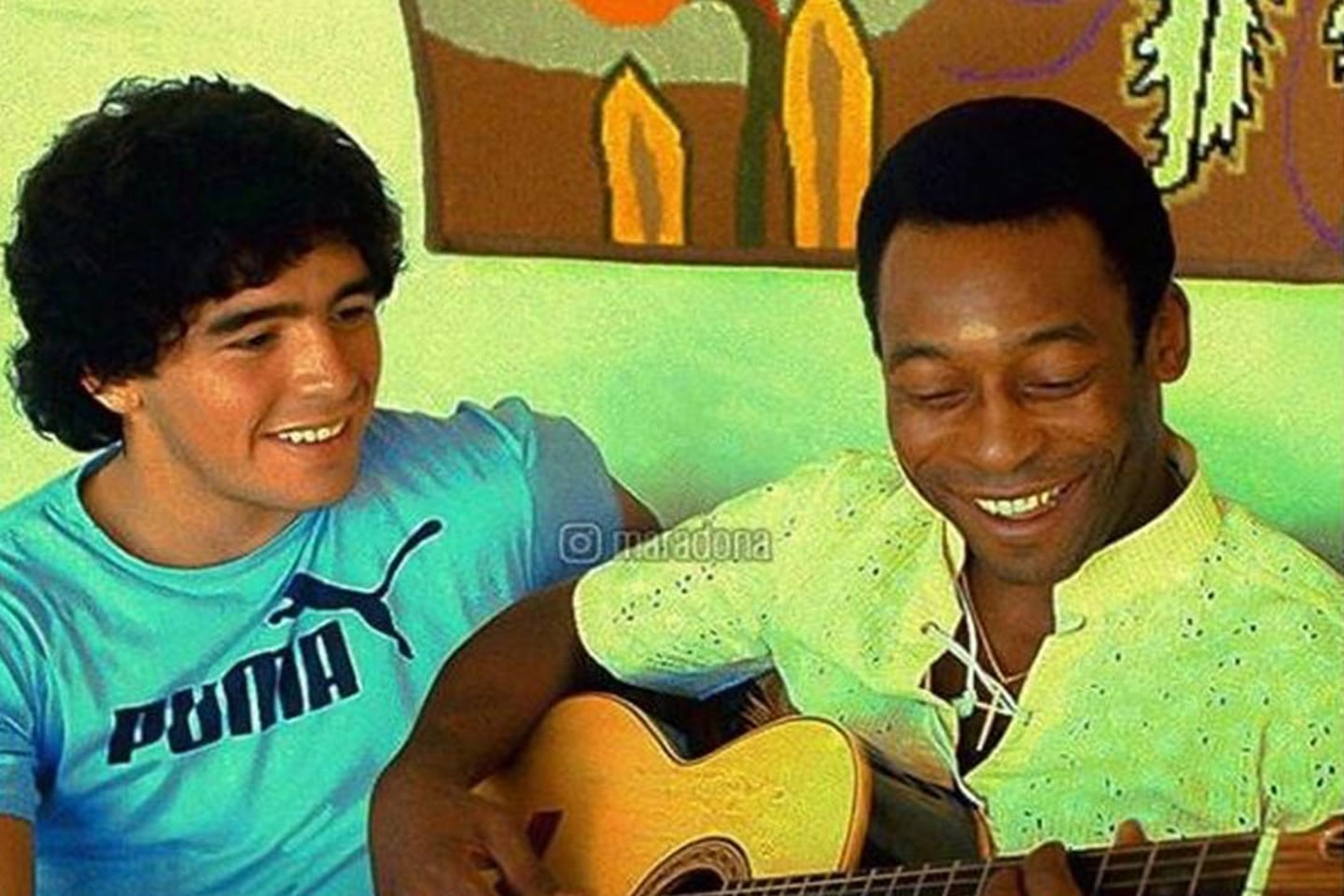 ¡El mensaje de Maradona a Pelé con una icónica fotografía!