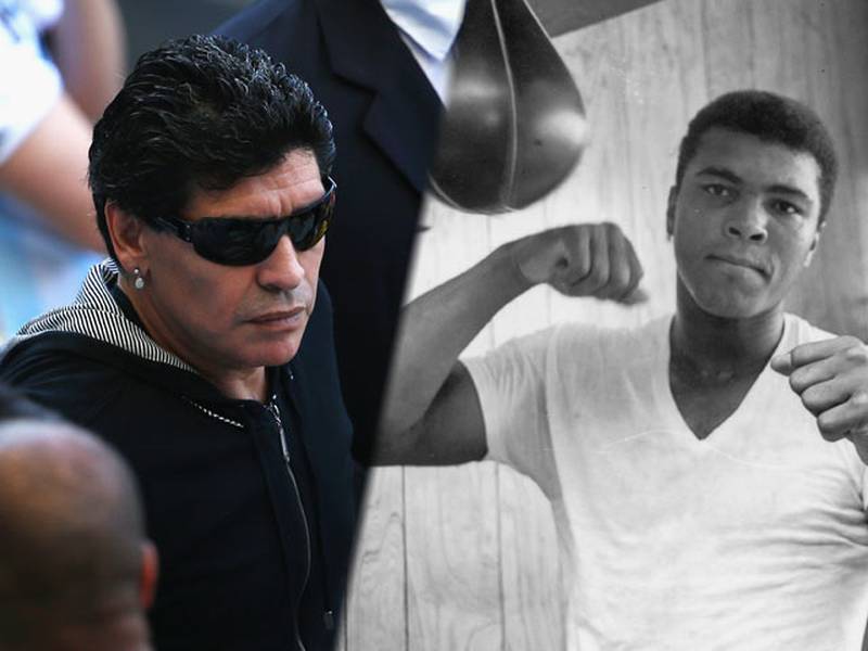 El sentido homenaje de Diego Maradona a Muhammad Alí
