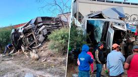 Camión de pasajeros trata de ‘ganarle el paso’ al tren en Querétaro; hay al menos 6 muertos
