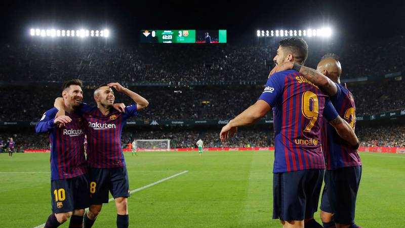 Tres goles de Messi en una nueva goleada del Barcelona