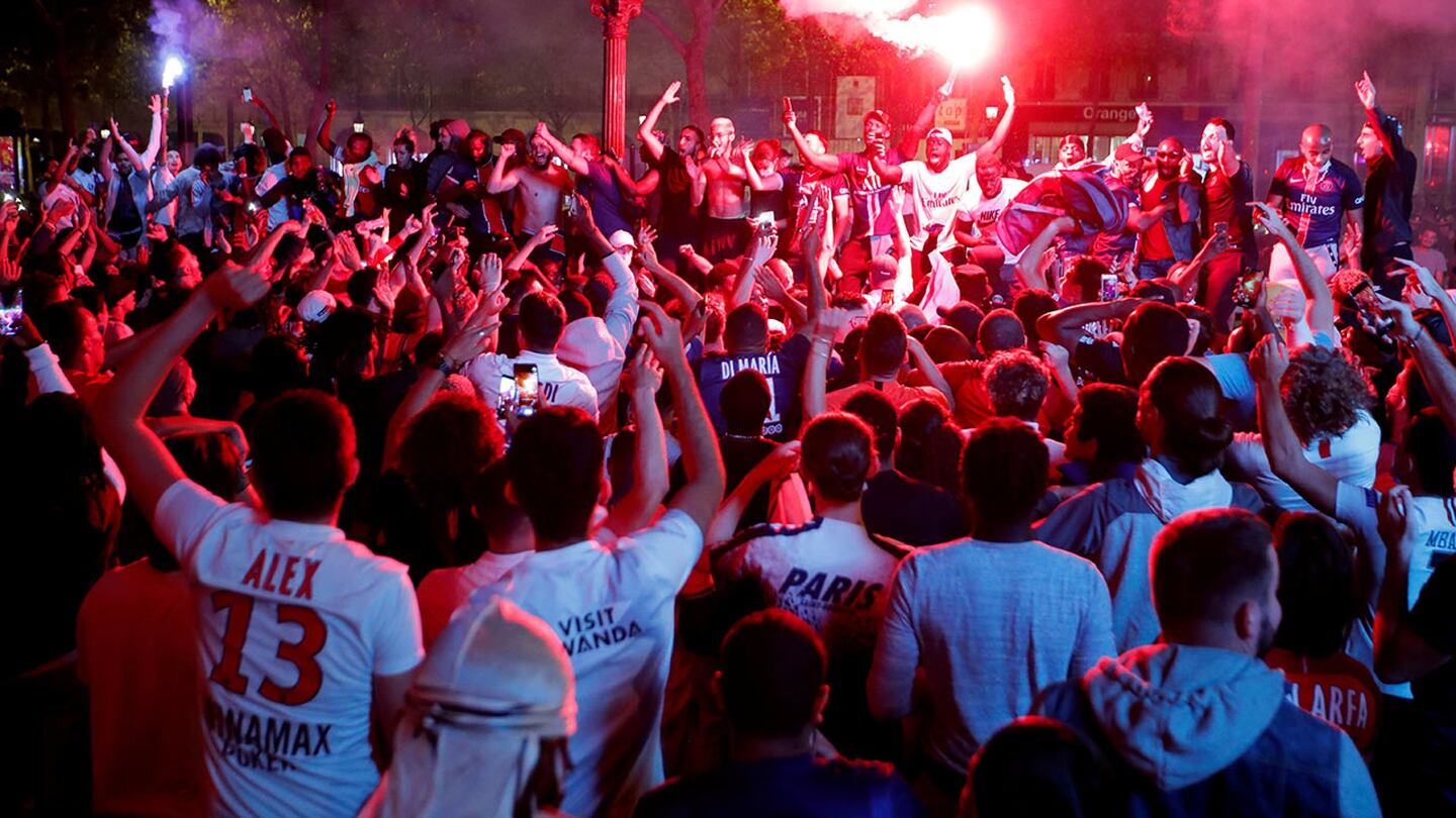 Los festejos en Francia por el pase a la Final de UEFA Champions League del PSG