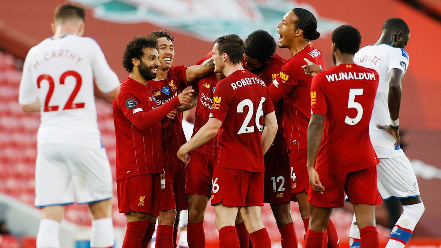 Liverpool está a un paso de coronarse en la Premier League: Goleó al Crystal Palace