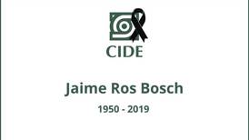 Jaime Ros Bosch, profesor fundador del CIDE, fallece a los 69 años