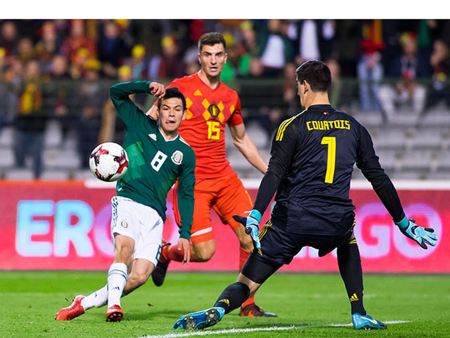 La jugada que definió el partido entre Bélgica y México en Bruselas