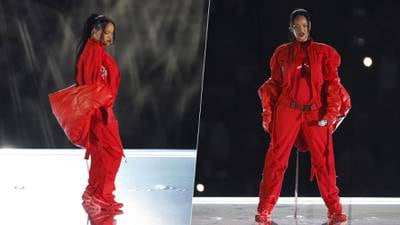 Rihanna, ‘brillando’: Este fue el atuendo que utilizó en el medio tiempo del Super Bowl 2023