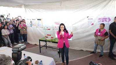 Alejandra del Moral vota en Elecciones 2023: ‘mexiquenses deben ejercer su libre voto’