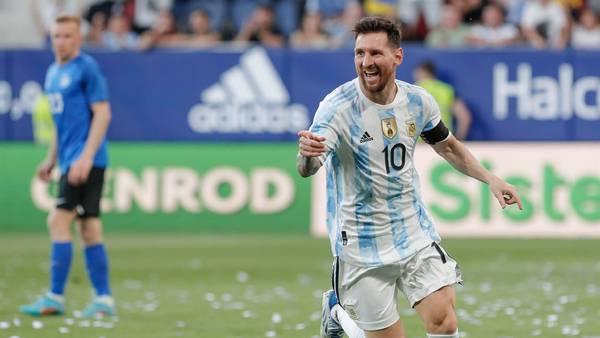 ¡Hace historia! Messi marca cinco goles con Argentina ante Estonia