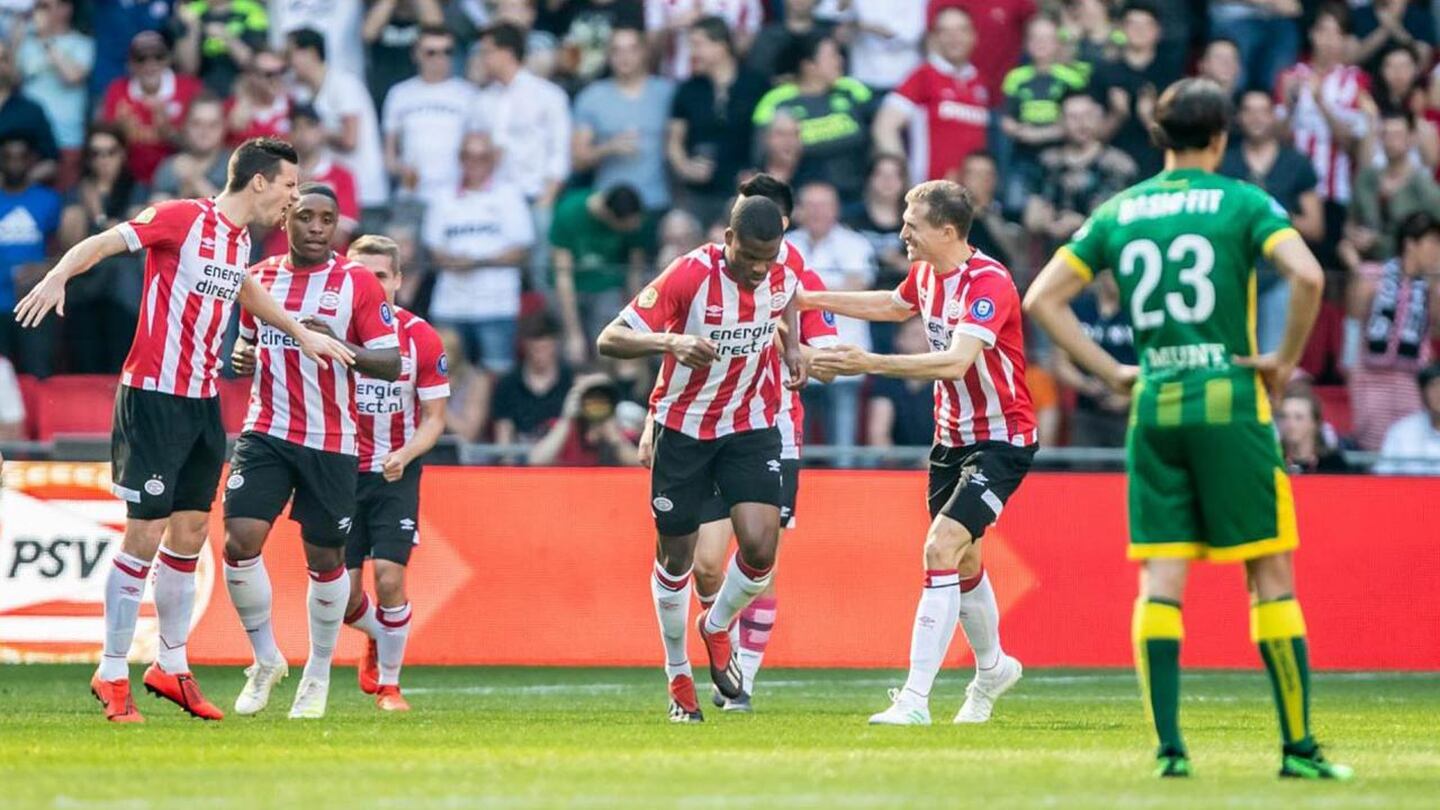 PSV derrota al ADO y mantiene el pulso con el Ajax por el título de la Eredivisie