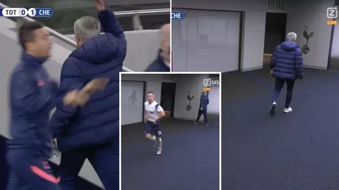 Eric Dier tuvo que ir al baño en pleno partido y Mourinho lo persiguió en el túnel de vestuarios