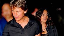 Salma Hayek ‘presumió' cita con Tom Cruise; salieron a cenar juntos
