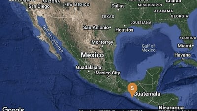 Sismo de magnitud 4.9 se registra al suroeste de Chiapas  