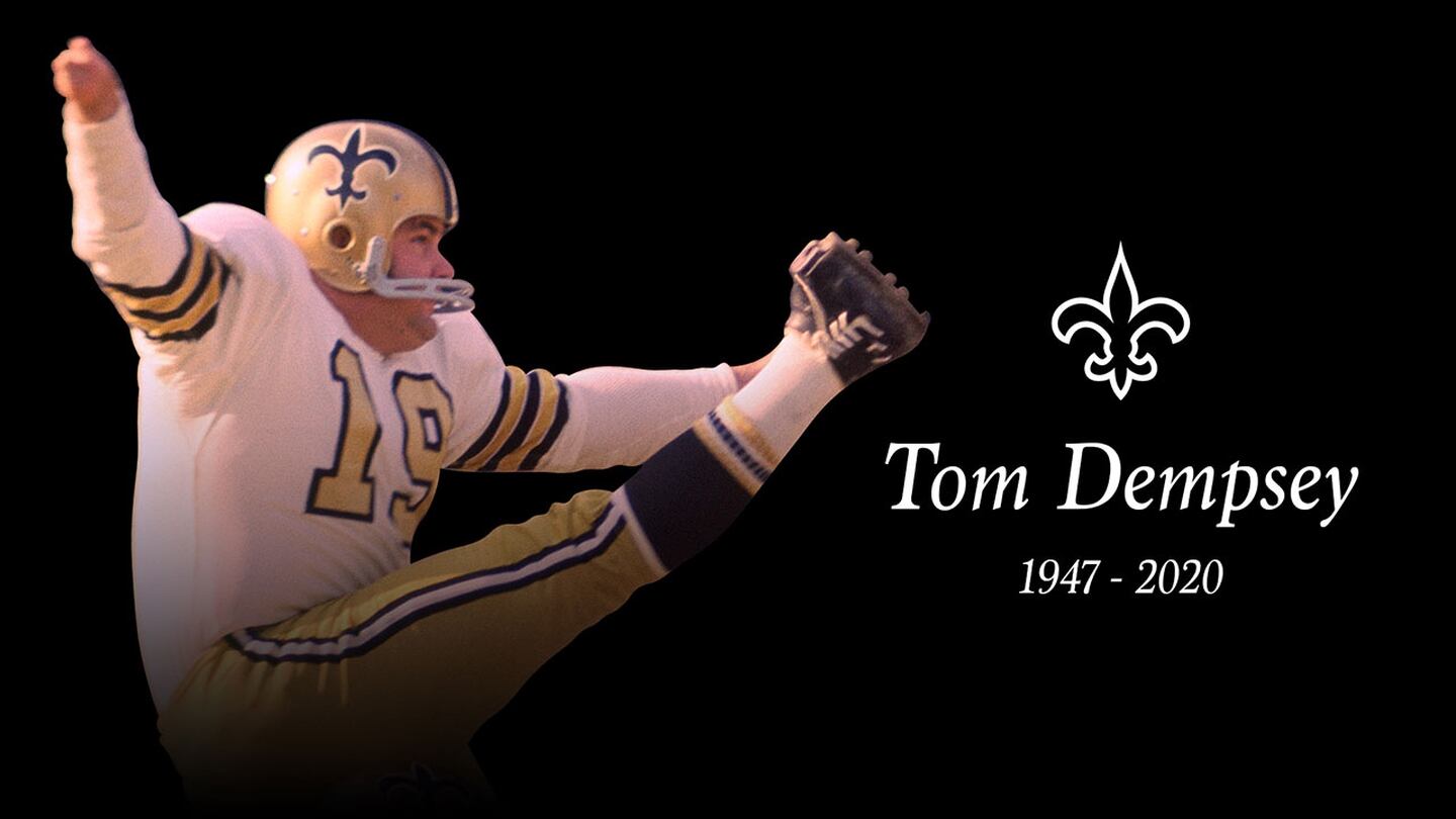 Fallece Tom Dempsey, expateador histórico de los Saints