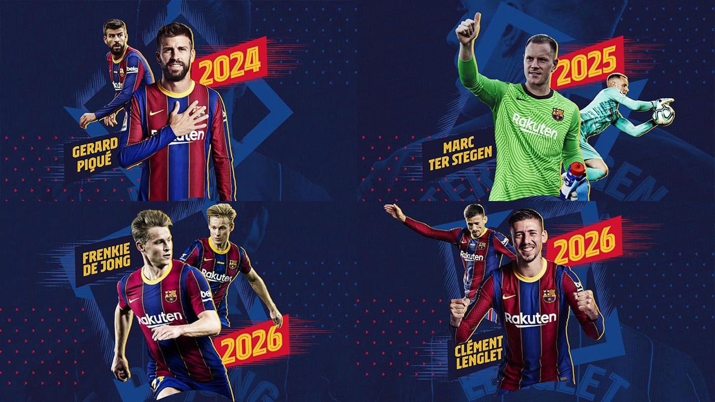 Tras golear al Ferncváros, Barcelona anuncia la renovación de Ter Stegen, Piqué, Lenglet y de Jong