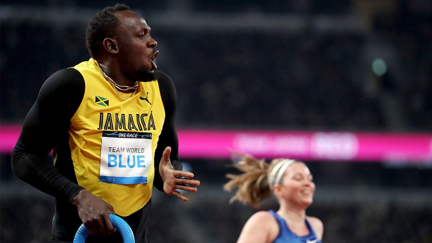 Usain Bolt inaugura el estadio Olímpico de Tokio