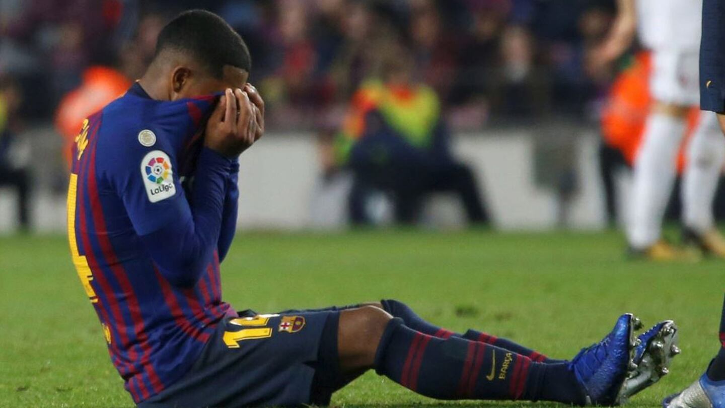 La razón por la que Malcom dejó la cancha del Camp Nou entre lágrimas