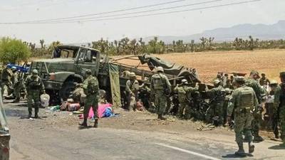 Mueren tres militares en accidente de vehículo de la Sedena, en Zacatecas