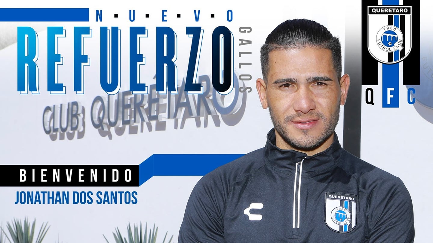 Jonathan dos Santos es nuevo jugador del Querétaro