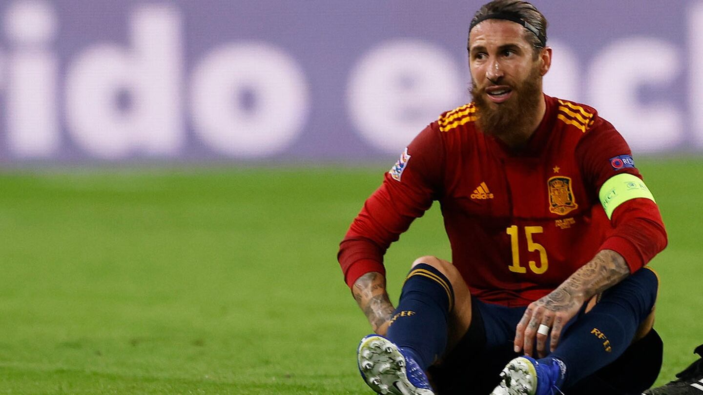 Sergio Ramos sufre una lesión muscular en el bíceps femoral de la pierna derecha