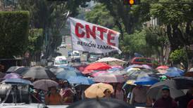 CNTE en Michoacán exige pago de adeudos al sector educativo