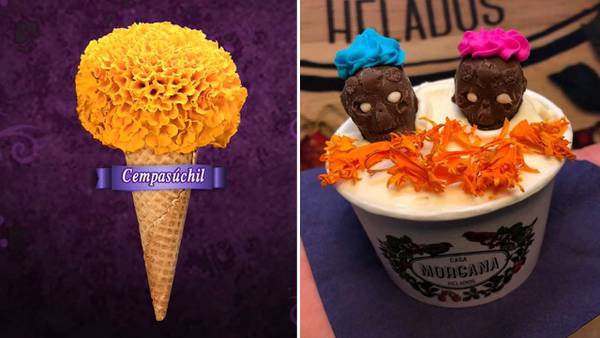 Cempasúchil, camote y más: helados con sabores de Día de Muertos