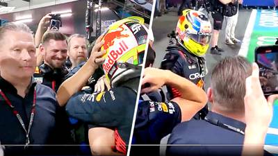 ¿Lo felicitó o no? El otro ángulo de ‘Checo’ Pérez y Jos Verstappen en los festejos de Red Bull