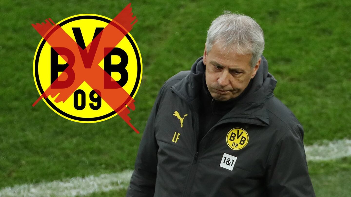 Lucien Favre fue cesado como técnico del Borussia Dortmund